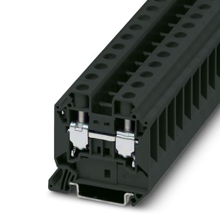 Phoenix Contact 3044197 UT 16 Series Feed Through Terminal Block Black, 1.5mm², 25 mm², 1-Level, Screw, IECEx/ATEX