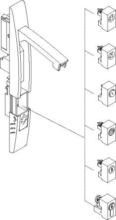 Schneider Electric Black Locking Handle