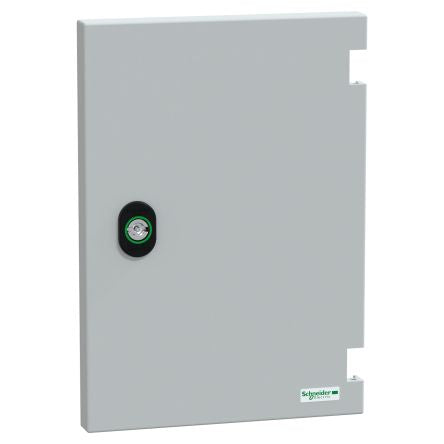 Schneider Electric PanelSeT Series Door: Polyester Reinforced with Fibreglass Black RAL 7035 Plain, 310 mm H, 215mm W,