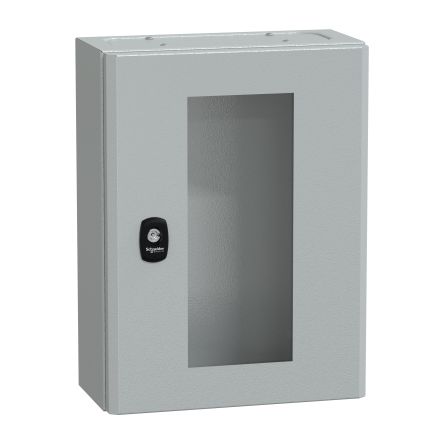 Schneider Electric PanelSeT S3DM/S3DB Series Steel Wall Box, IP66 Transparent Door, 400 mm x 300 mm x 150 mm