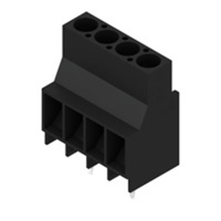 Weidmüller LL Series PCB Terminal Block, 4-Contact, 6.35 mm Pitch, PCB, 1 Row Solder