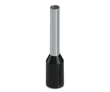 Phoenix Contact, AI 1 Bootlace Ferrule, 1.7 mm Pin Diameter, Black