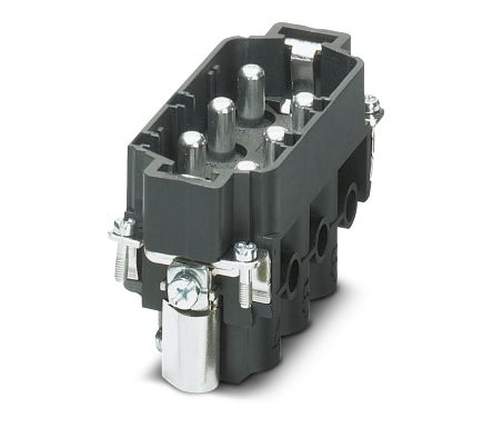 Phoenix Contact HC Series Heavy Duty Power Connector Insert, 6-Contact, 2 Row, 1580538