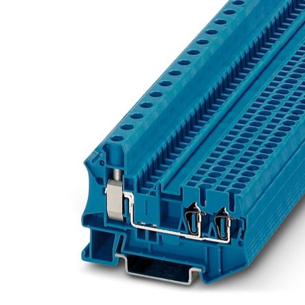 Phoenix Contact 3033142 DIN Rail Terminal Block Blue, 0.5mm², 16 mm², 1-Level, Screw