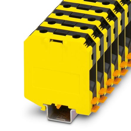 Phoenix Contact 3247052 UKH 50 Series High Current Connector Yellow, Black, 16mm², 70 mm², 1-Level, Screw, IECEx/ATEX