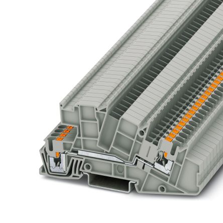Phoenix Contact PTI Series Non-Fused Terminal Block, 2-Way, 12AWG, 26 AWG Wire, 24A Push-in