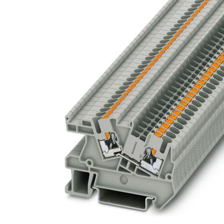 Phoenix Contact PTI Series Non-Fused Terminal Block, 2-Way, 12AWG, 26 AWG Wire, 24A Push-in