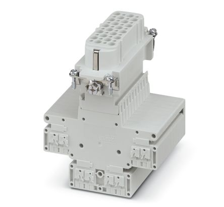 Phoenix Contact HEAVYCON Series Terminal Block Connector, 40-Way, 16AWG, 20 AWG Wire, 10A Push-in