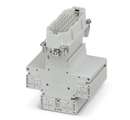 Phoenix Contact HEAVYCON Series Terminal Block Connector, 40-Way, 16AWG, 20 AWG Wire, 10A Push-in