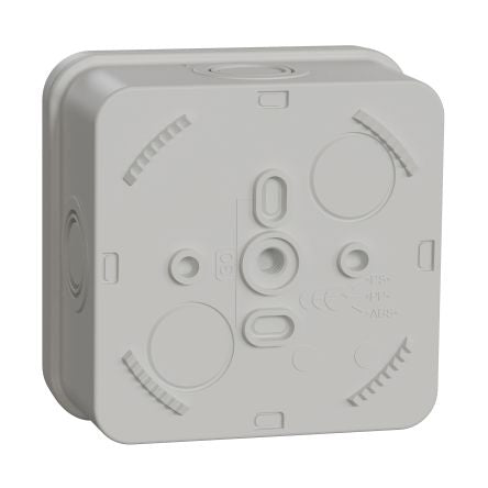 Schneider Electric Mureva Box Series Grey ABS Junction Box, IP20, 80 mm, 80mm 51 mm