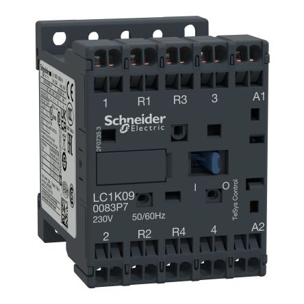 Schneider Electric TeSyS K Contactor, 48V Coil, 4-Pole, 20 A, 1.3 W 230V, 2 NO/2 NC