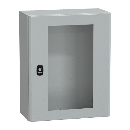 Schneider Electric PanelSeT S3D Series Steel Wall Box, IP66 Transparent Door, 500 mm x 400 mm x 200 mm