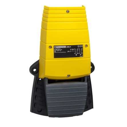 Schneider Electric Industrial Duty Momentary On-Off Foot Switch - 1 NO/1 NC Plastic 3A Contact Current, 240 V ac Contact