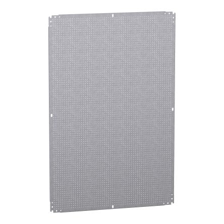Schneider Electric Galvanised Steel Enclosure Accessory Perforated Mounting Plate, 765mm W, 1165 mm L for Use with