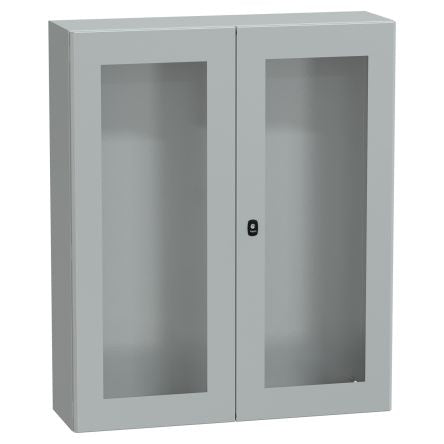 Schneider Electric PanelSeT S3D Series Steel Wall Box, IP55 Transparent Door, 1200 mm x 1000 mm x 300 mm
