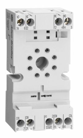 Allen Bradley 700-HN 8 Way 300V DIN Rail Relay Socket, for use with 700-HA Relay