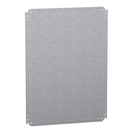 Schneider Electric Galvanised Steel Mounting Plate Perforated Mounting Plate, 550mm W, 765 mm L for Use with Spacial