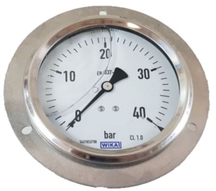 WIKA G 1/2 MNPT Pressure Gauge, 100 mm, 40 bar