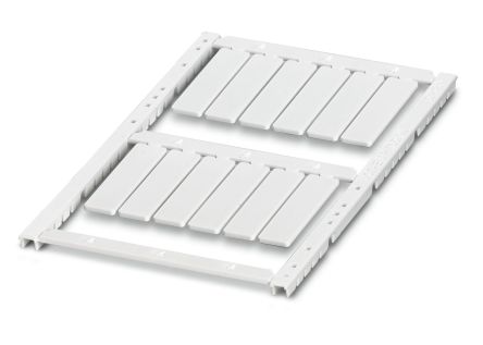 Phoenix Contact, UCT-EMNP Polycarbonate Snap-in Marker for use with THERMOMARK CARD, BLUEMARK ID COLOR, BLUEMARK ID,