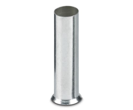 Phoenix Contact, A 35 -32 Insulated Bootlace Ferrule, 32 mm Pin Length, 8.2 mm Pin Diameter, Silver to 2 AWG Wire Size