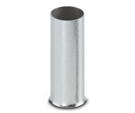 Phoenix Contact, A 120 -40 Bootlace Ferrule, 40 mm Pin Length, 17.7 mm Pin Diameter, Silver to 4 AWG Wire Size