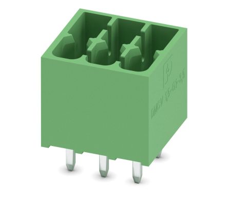 Phoenix Contact DMCV 1.5 Series Pluggable Terminal Block, 3-Contact, 3.5 mm Pitch, 2 Row, 1053832