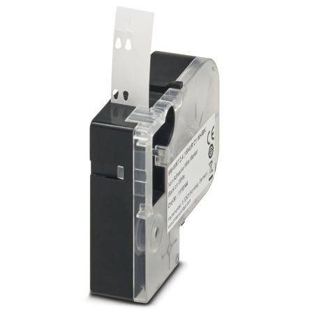 Phoenix Contact 4 (15X4)R C1 WH/BK, MM-WMT 2 Slide-On Cable Marker, 2.4 mm Cable White, 1 mm Cable, 1116144