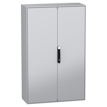 Schneider Electric PanelSeT SM Series Enclosure: Light Grey, Handle: Black Sheet Steel General Purpose Enclosure, IP55,