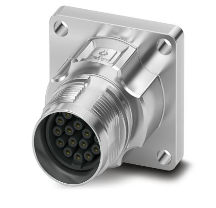 Phoenix Contact Circular Connector, 17 Contacts, Front, M17 Connector, Socket, Female, IP66, IP68, M17 PRO Series