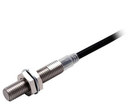 Omron E2E-X2B1TL8 5M Threaded Barrel Inductive Proximity Sensor, M8 PNP E2E 30V dc 2 mm 30 V dc 200mA