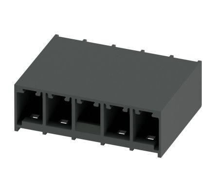 Phoenix Contact PC 6/-GL-THR Series Pluggable Terminal Block, 4-Contact, 7.62 mm Pitch, 1 Row, 1190539