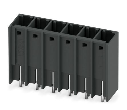 Phoenix Contact PCV 6/-G-THR Series Pluggable Terminal Block, 6-Contact, 7.62 mm Pitch, 1 Row, 1192631