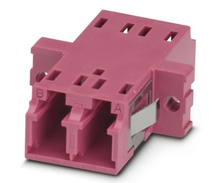 Phoenix Contact 1208072 LC Fibre Optic Adapter, 0.2dB Insertion Loss