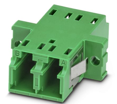Phoenix Contact 1208077 LC Fibre Optic Adapter, 0.2dB Insertion Loss