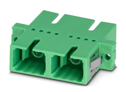 Phoenix Contact 1208088 SC Single Mode Fibre Optic Adapter, 0.2dB Insertion Loss