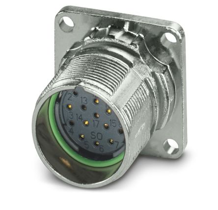 Phoenix Contact Circular Connector, 17 Contacts, Front, M23 Connector, Socket, Female, IP67, M23 PRO Series