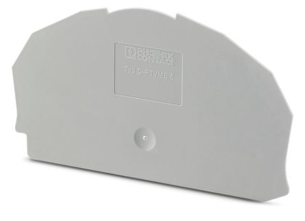 Phoenix Contact, D-PTVME 6/S Polyamide End Cover for use with PTV Series
