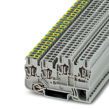 Phoenix Contact 3209044 Terminal Block Grey, 2.5mm², 4-Level, Spring Cage