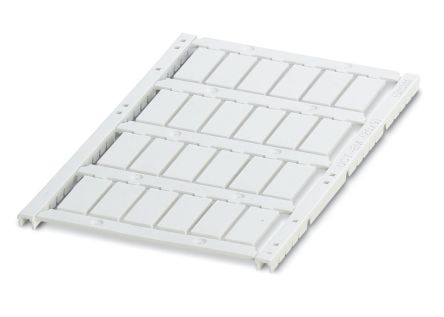 Phoenix Contact, UCT-EM (20X9) Polycarbonate Snap-in Marker for use with BLUEMARK ID COLOR, TOPMARK NEO, BLUEMARK ID,