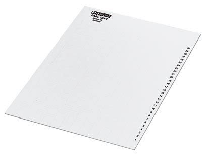 Phoenix Contact, PABL 15X4 Polyester Insert Strip for use with Office Printing Systems, CMS-P1-PLOTTER