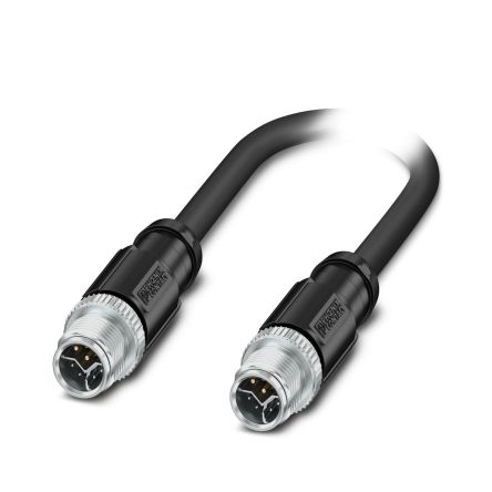 Phoenix Contact NBC, 2 m Cat5 Ethernet Cable, Black, Shielded 8 Screened Polyamide 66 Sheath