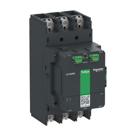 Schneider Electric TeSyS G Contactor, 200V ac, 500 V ac Coil, 3-Pole, 440 A 200V ac, 500 V ac, 1 NO/1 NC, 300V