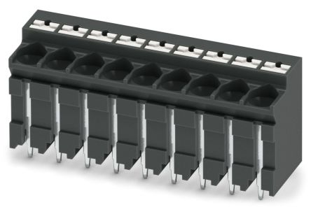 Phoenix Contact PCB Terminal Block, 9-Contact, 5 mm Pitch, Threaded, 1 Row