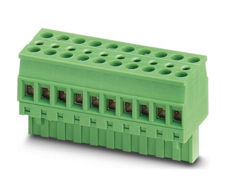 Phoenix Contact Pluggable Terminal Block, 6-Contact, 5.08 mm Pitch, 1 Row, 1719011