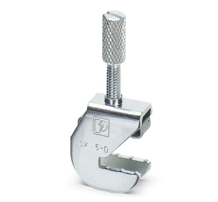 Phoenix Contact SK 5-D Series Shield Connection Clamp for Use with Direct Shield on Conductive Mounting Plates