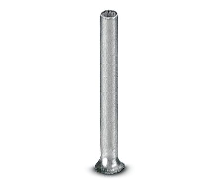 Phoenix Contact, A 1 -10 3200250 Insulated Ferrule, 10 mm Pin Length, 1.4 mm Pin Diameter, Silver to 18 AWG Wire Size