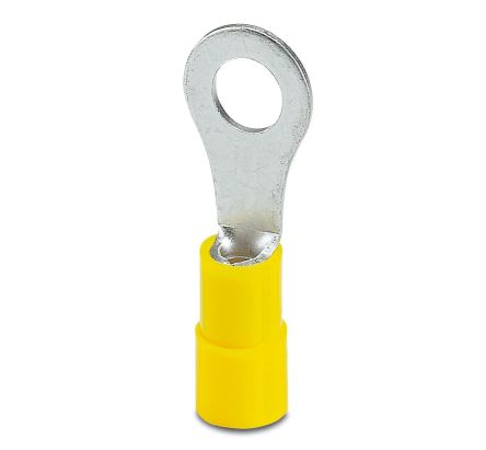 Phoenix Contact, C-RCI Insulated Ring Terminal, M6 Stud Size, Yellow