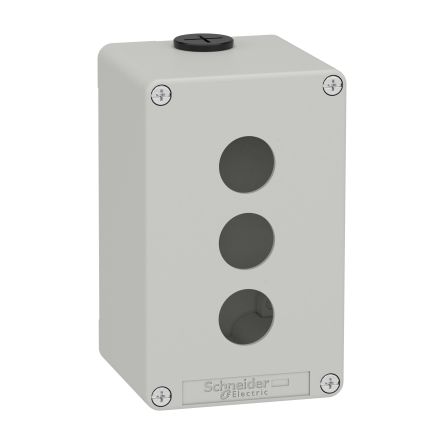 Schneider Electric Harmony Series Grey Metal General Purpose Enclosure, IP65, IP66, IP69, IK07 130 mm, 80 mm, 80 mm