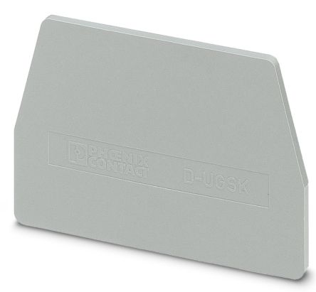 Phoenix Contact D-UGSK Series End Cover for Use with DIN Rail Terminal Blocks