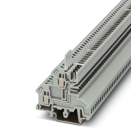Phoenix Contact 2770846 UKK 3-MSTBVH-5.08 Series Double Level Terminal Block Grey, 0.2mm², 2-Level, Screw